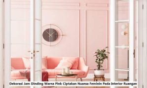 Jam Dinding Warna Pink